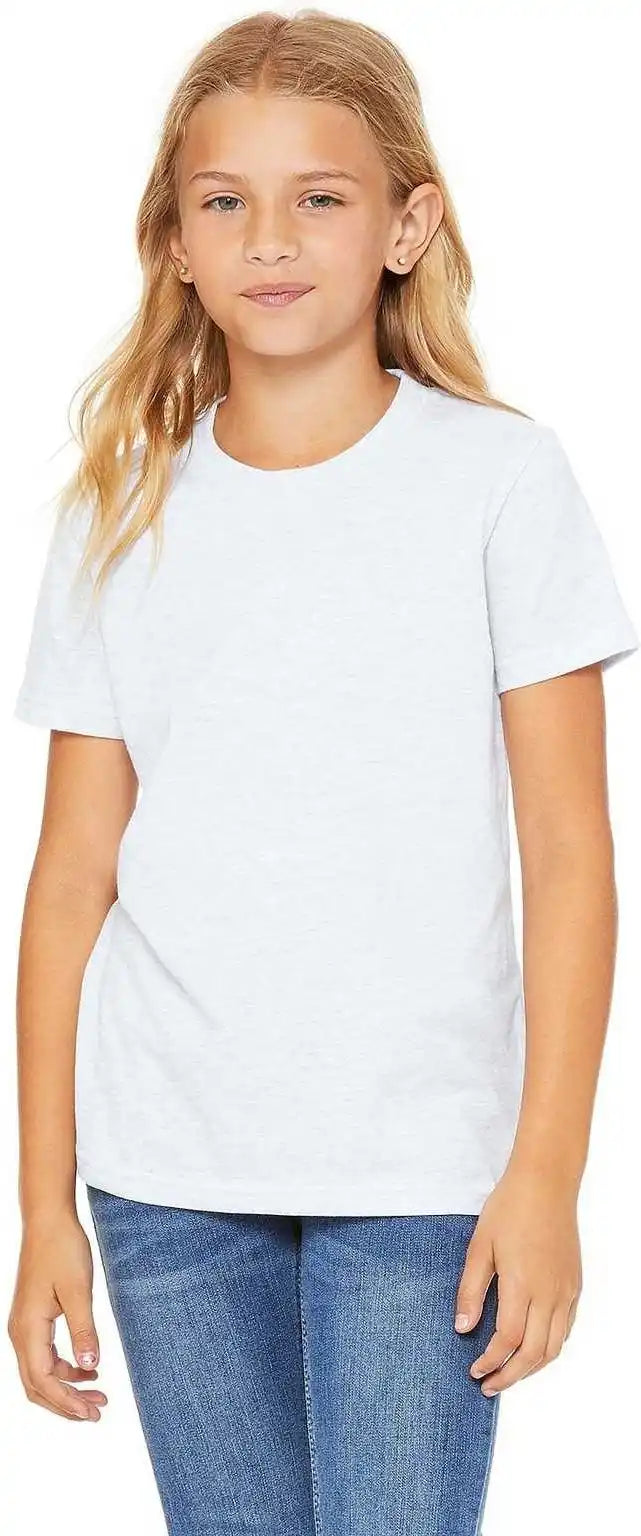 Bella + Canvas 3001y Youth Jersey Short Sleeve Tee - Ash