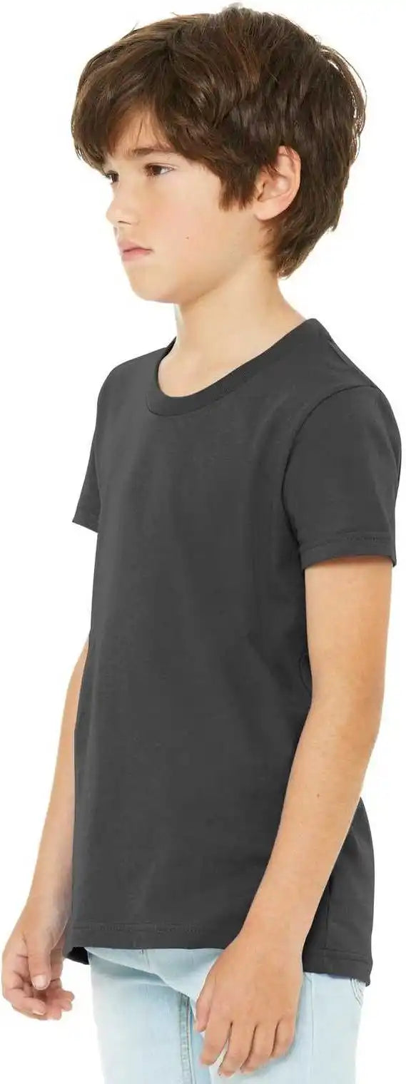 Bella + Canvas 3001y Youth Jersey Short Sleeve Tee Asphalt