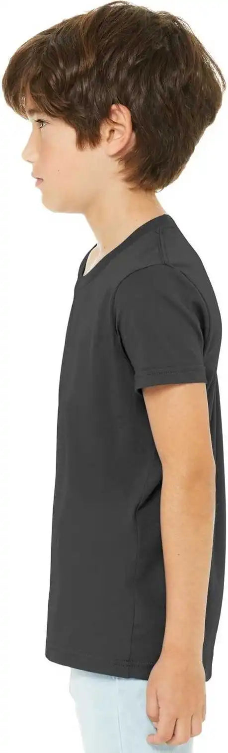 Bella + Canvas 3001y Youth Jersey Short Sleeve Tee Asphalt