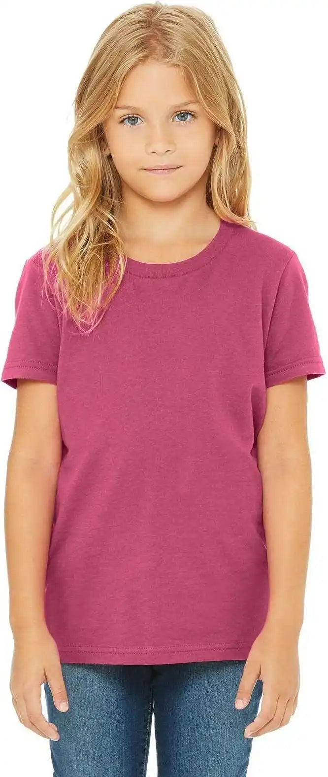 Bella + Canvas 3001y Youth Jersey Short Sleeve Tee Berry