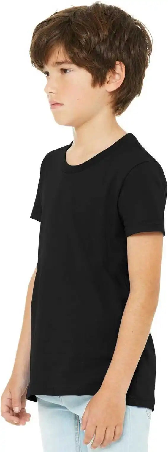 Bella + Canvas 3001y Youth Jersey Short Sleeve Tee Black