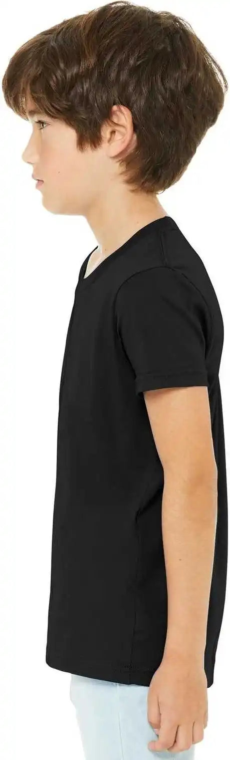 Bella + Canvas 3001y Youth Jersey Short Sleeve Tee Black