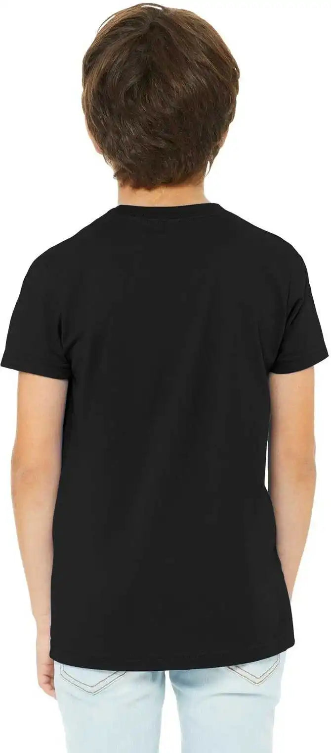 Bella + Canvas 3001y Youth Jersey Short Sleeve Tee Black