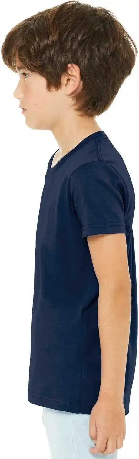 Bella + Canvas 3001y Youth Jersey Short Sleeve Tee Navy