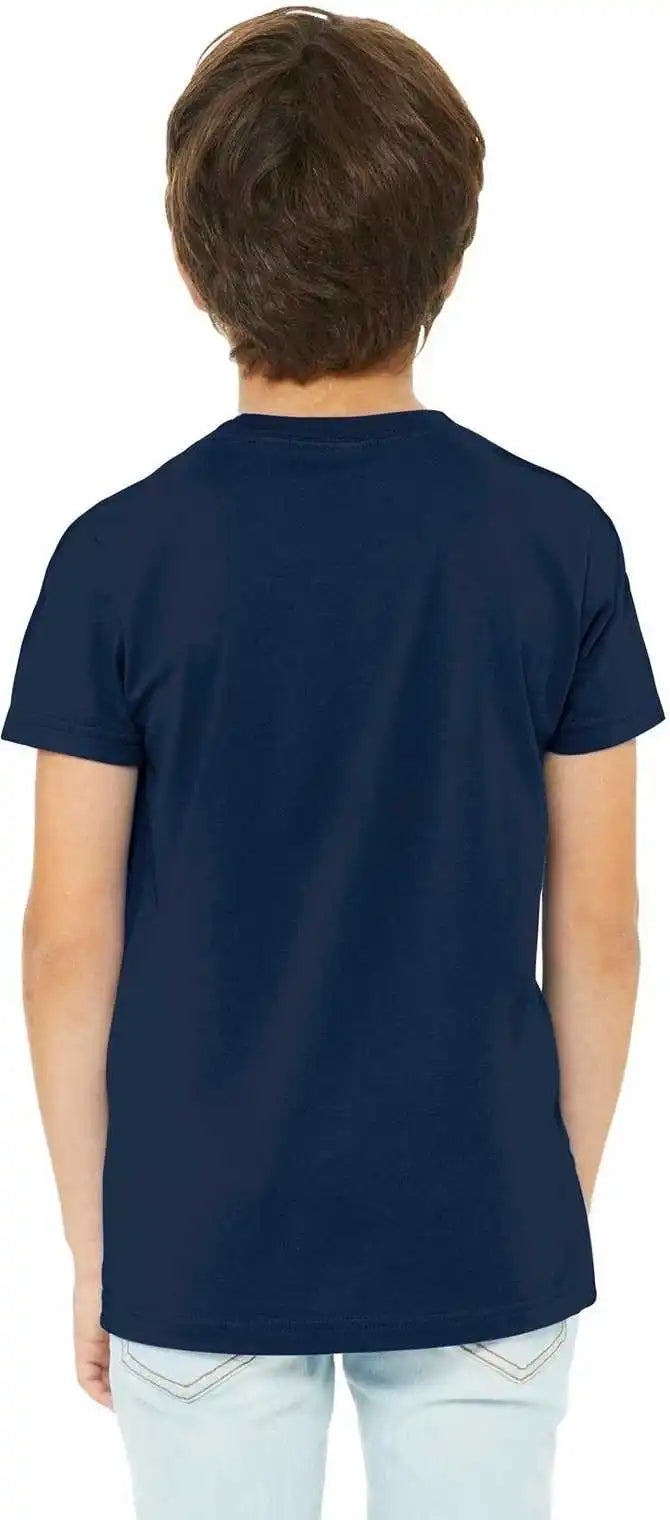 Bella + Canvas 3001y Youth Jersey Short Sleeve Tee Navy