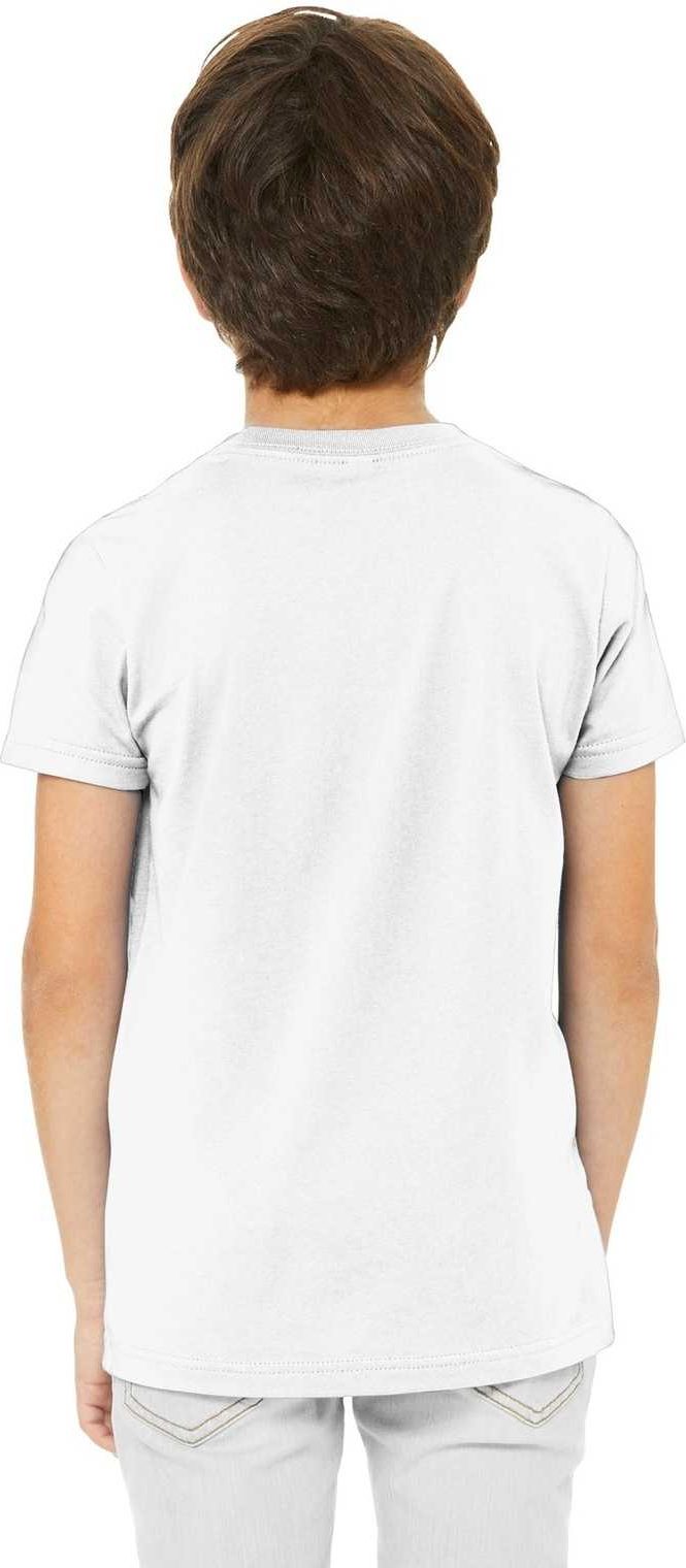 Bella + Canvas 3001y Youth Jersey Short Sleeve Tee - White