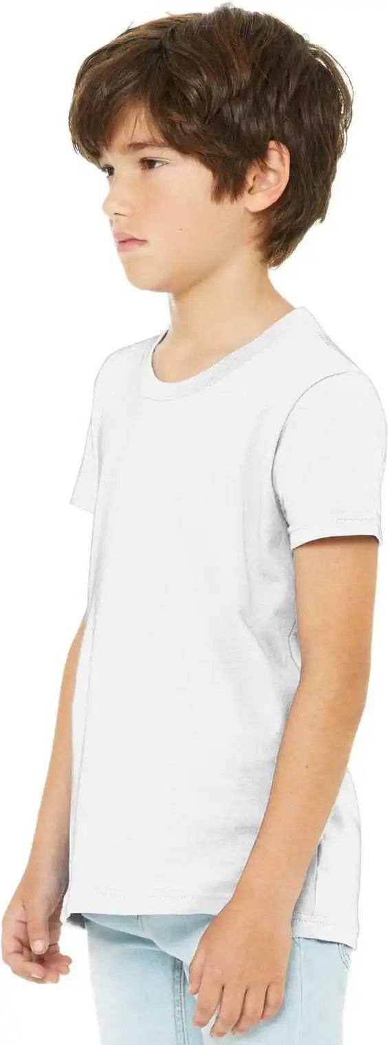 Bella + Canvas 3001y Youth Jersey Short Sleeve Tee White