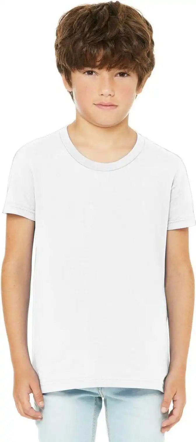 Bella + Canvas 3001y Youth Jersey Short Sleeve Tee White