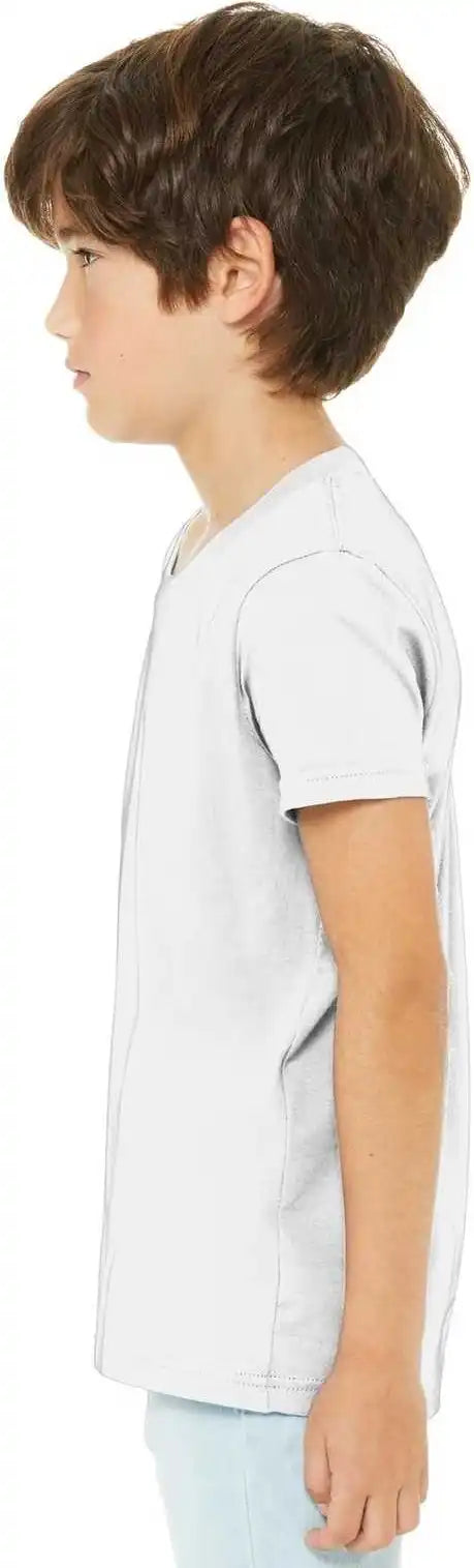 Bella + Canvas 3001y Youth Jersey Short Sleeve Tee White