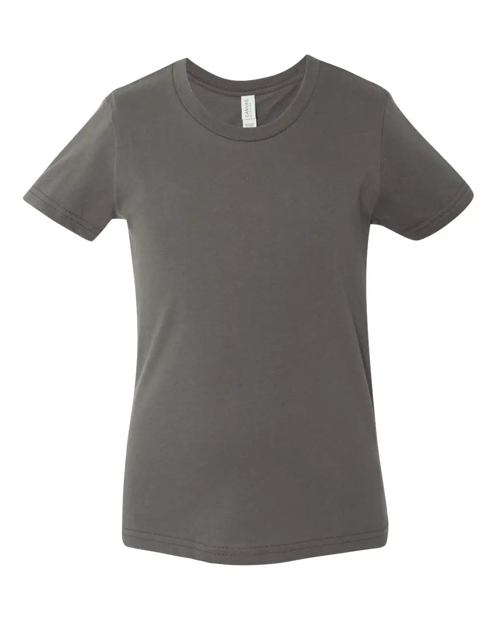 Bella + Canvas 3001y Youth Jersey Tee - Asphalt - Dark Gray / s