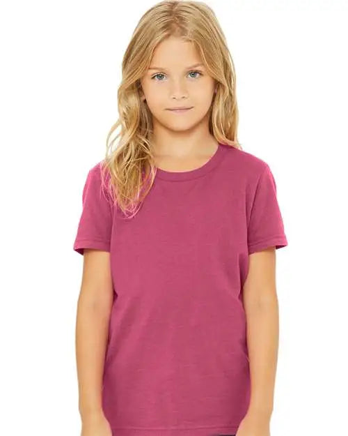 Bella + Canvas 3001y Youth Jersey Tee - Berry