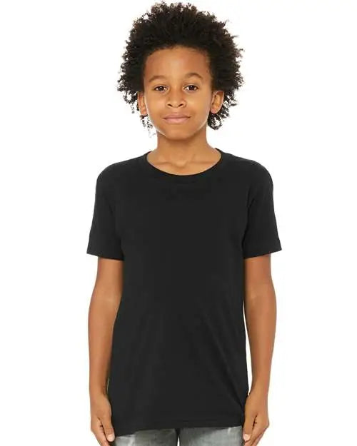 Bella + Canvas 3001y Youth Jersey Tee - Black