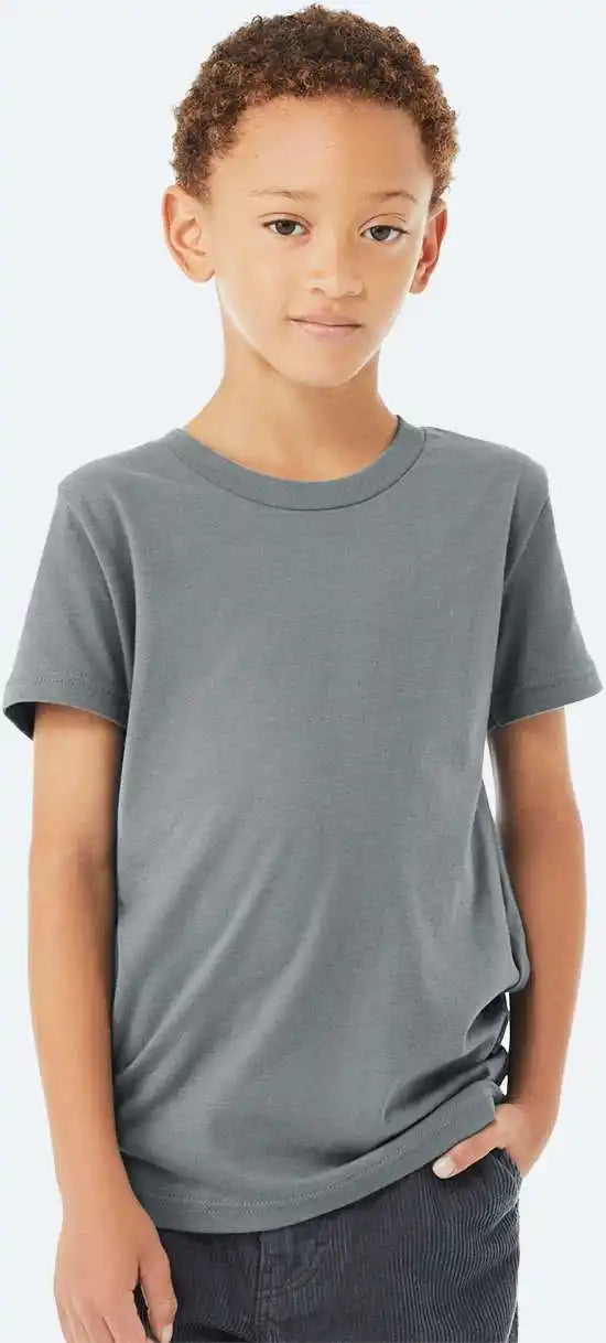 Bella + Canvas 3001y Youth Jersey Tee Blue Storm