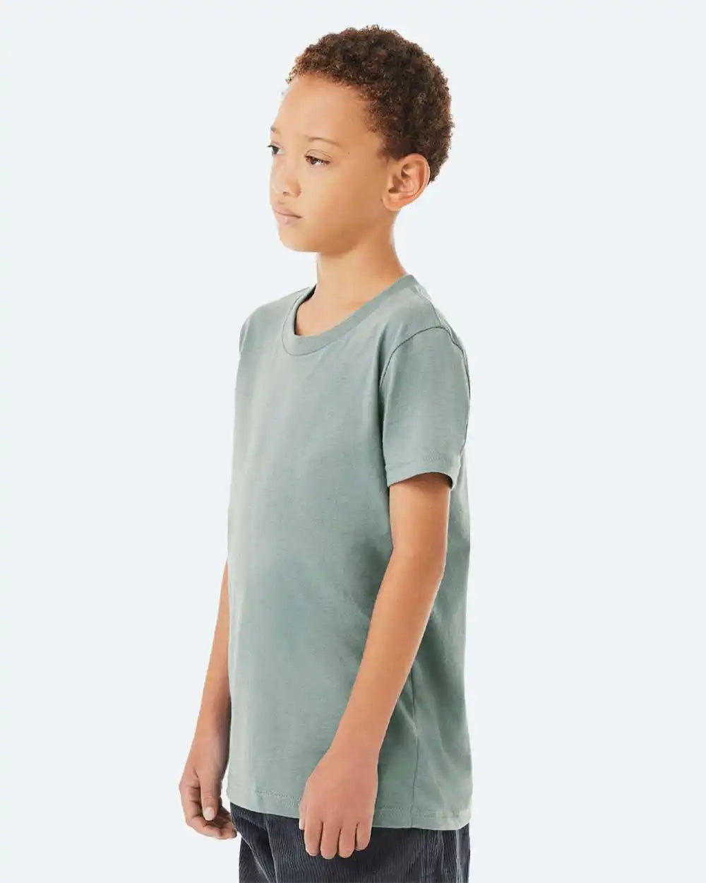 Bella + Canvas 3001y Youth Jersey Tee Dusty Blue