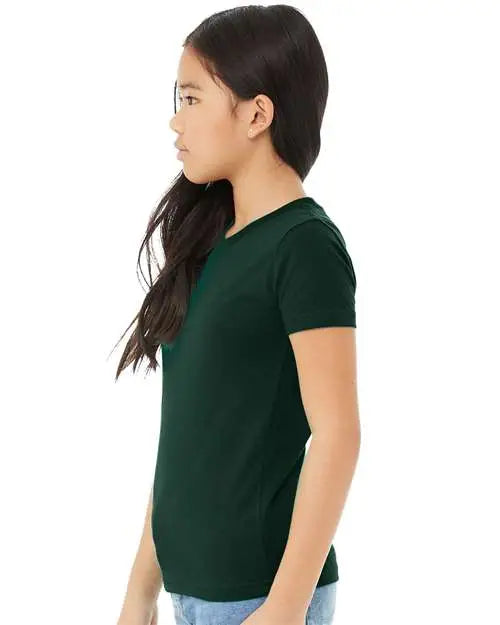 Bella + Canvas 3001y Youth Jersey Tee - Forest