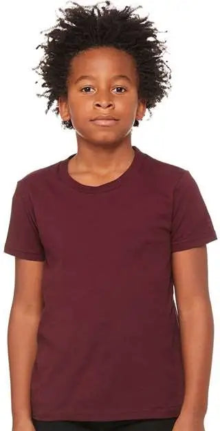 Bella + Canvas 3001y Youth Jersey Tee - Maroon