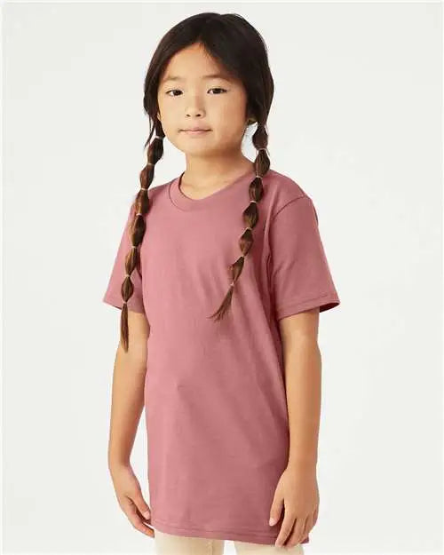 Bella + Canvas 3001y Youth Jersey Tee - Mauve