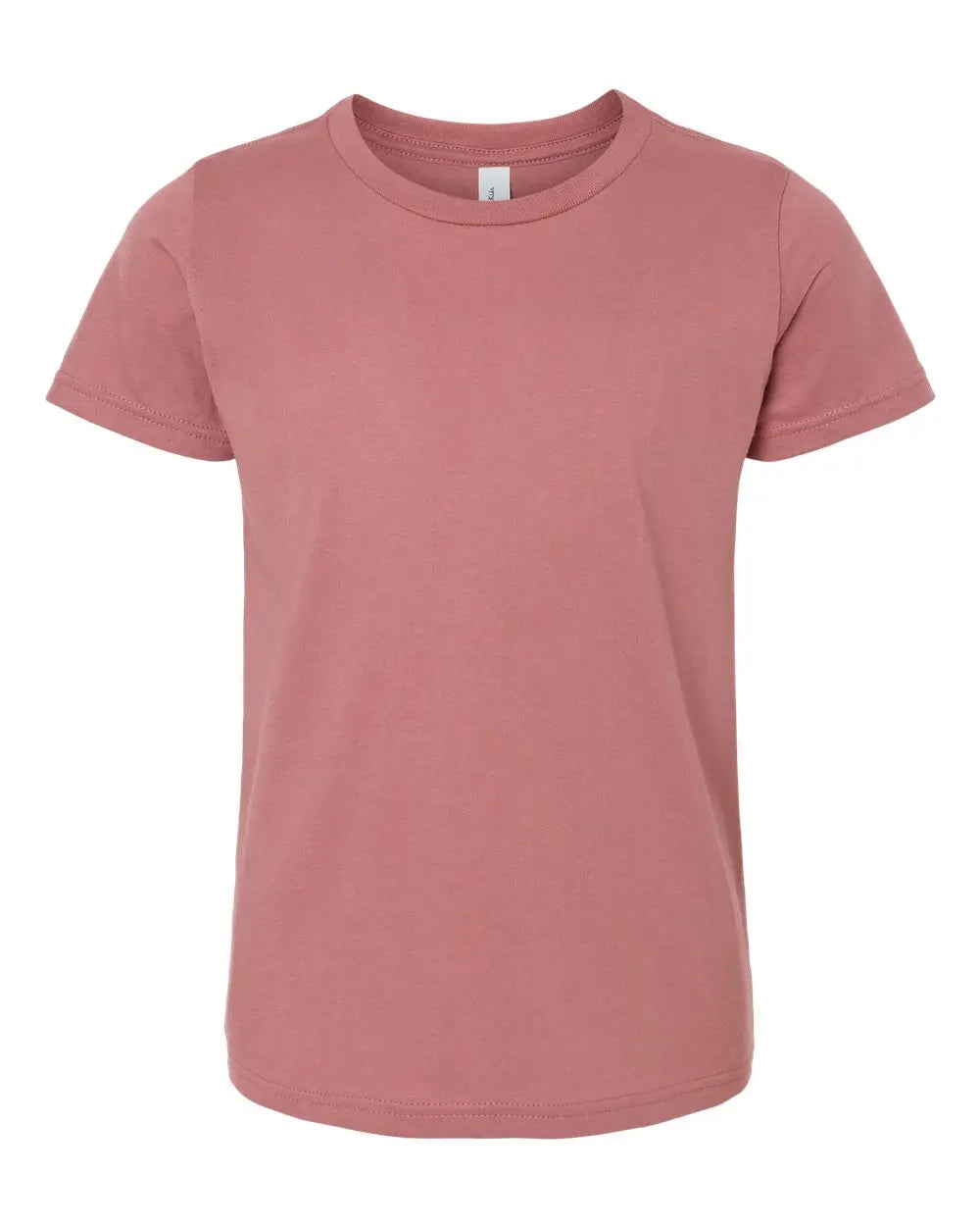 Bella + Canvas 3001y Youth Jersey Tee - Mauve - Pink / s