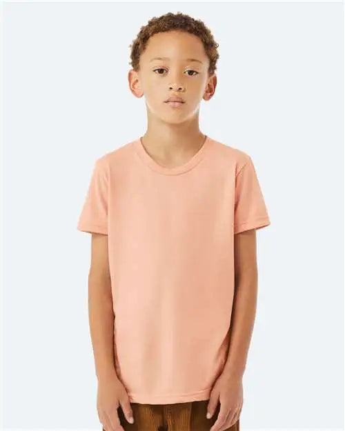 Bella + Canvas 3001y Youth Jersey Tee - Peach
