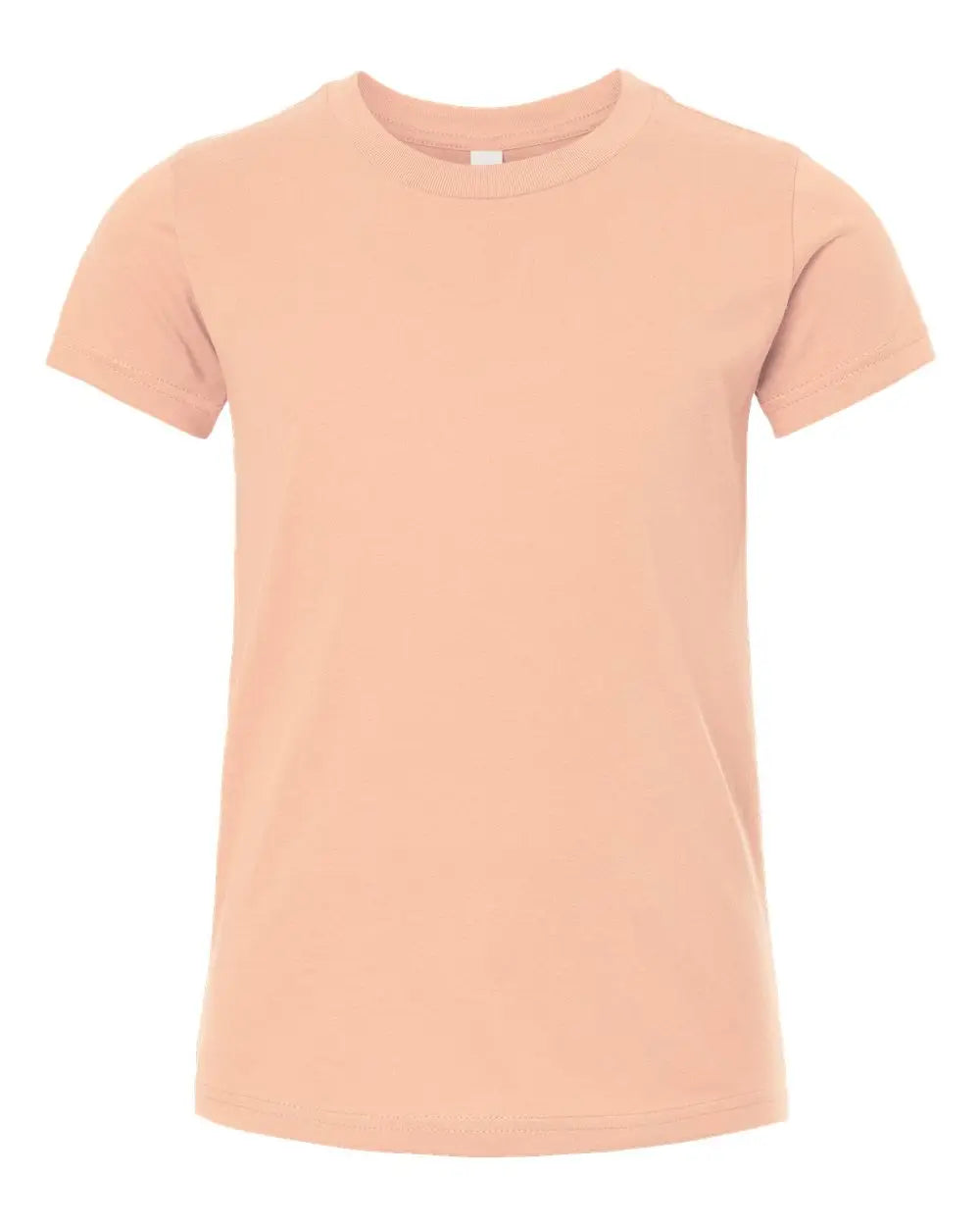 Bella + Canvas 3001y Youth Jersey Tee - Peach - Orange / s