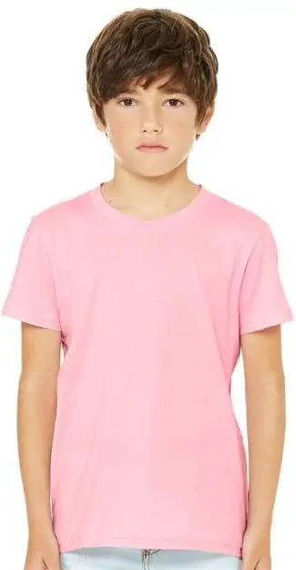 Bella + Canvas 3001y Youth Jersey Tee - Pink