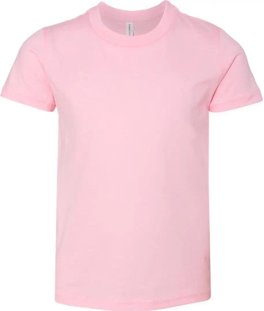 Bella + Canvas 3001y Youth Jersey Tee - Pink - s