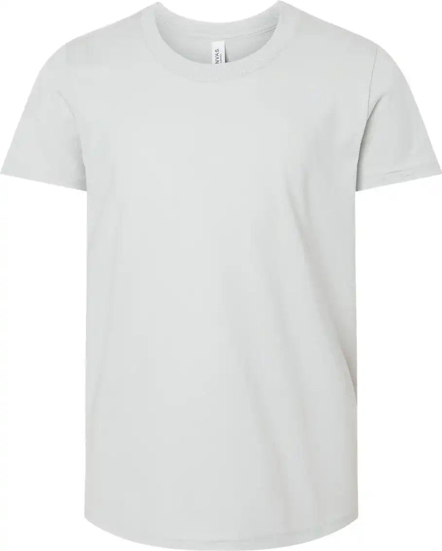 Bella + Canvas 3001y Youth Jersey Tee - Silver - s