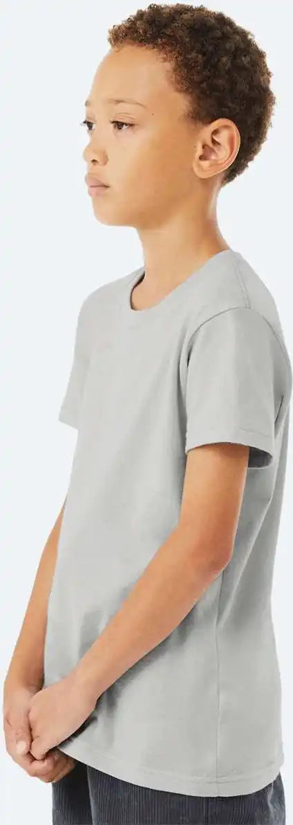 Bella + Canvas 3001y Youth Jersey Tee Solid Athletic Grey