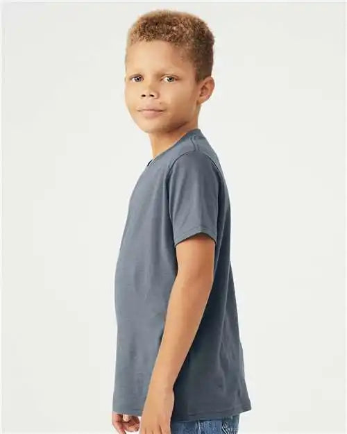 Bella + Canvas 3001y Youth Jersey Tee - Steel Blue