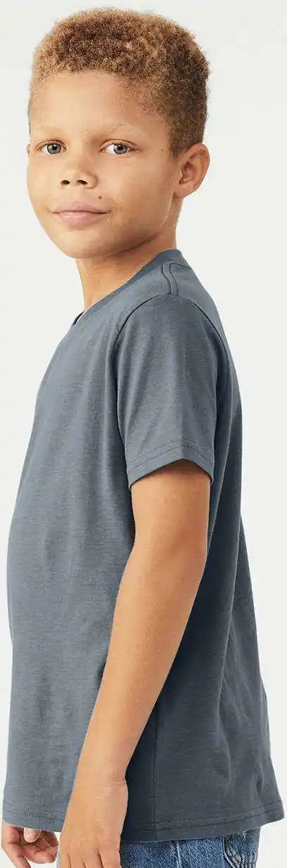 Bella + Canvas 3001y Youth Jersey Tee Steel Blue