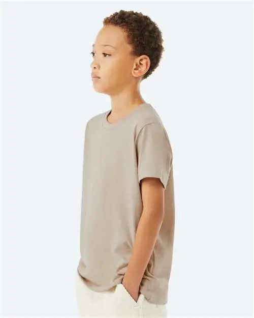 Bella + Canvas 3001y Youth Jersey Tee - Tan