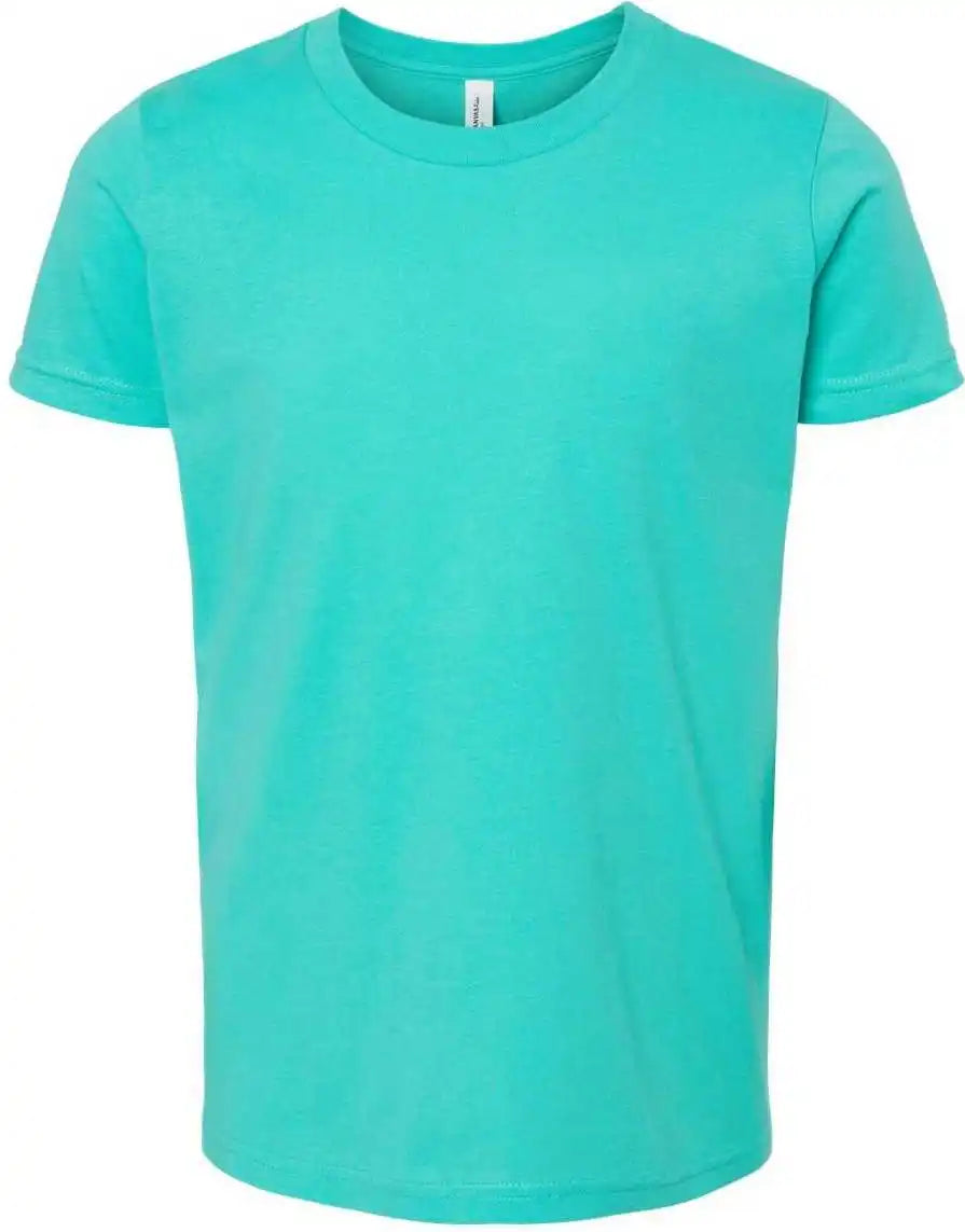 Bella + Canvas 3001y Youth Jersey Tee - Teal