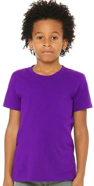 Bella + Canvas 3001y Youth Jersey Tee - Team Purple