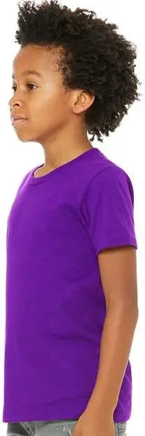 Bella + Canvas 3001y Youth Jersey Tee - Team Purple