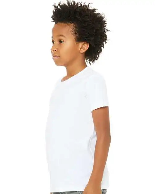 Bella + Canvas 3001y Youth Jersey Tee - White