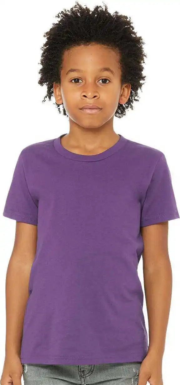 Bella + Canvas 3001y Youth Unisex Jersey Tee Royal Purple