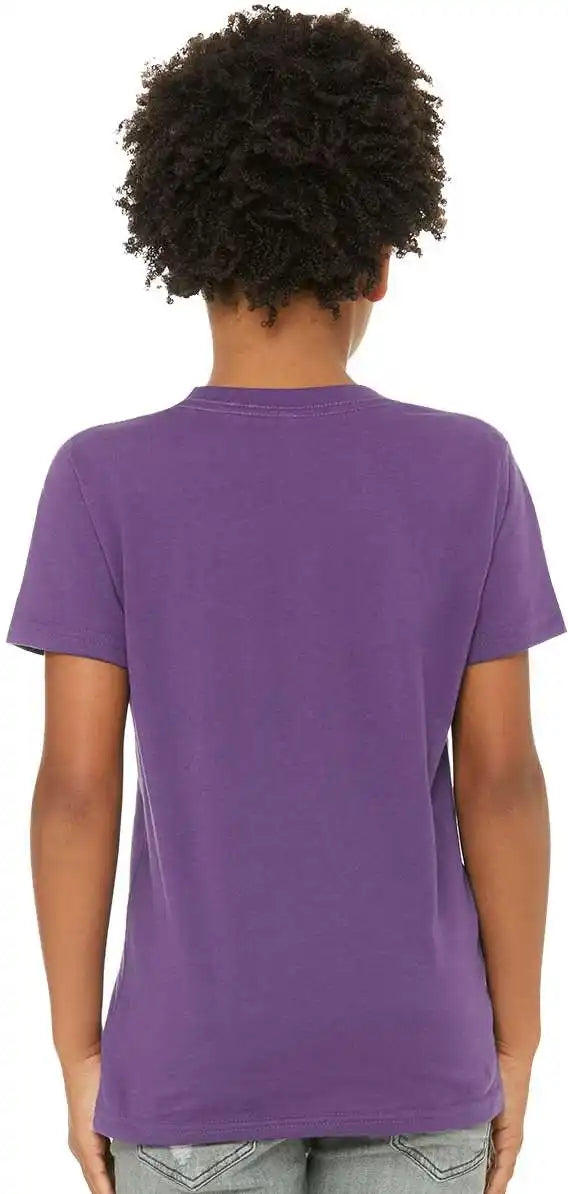 Bella + Canvas 3001y Youth Unisex Jersey Tee Royal Purple