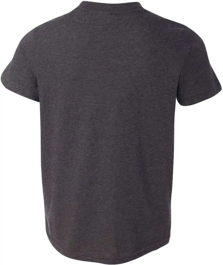 Bella + Canvas 3001ycvc Youth Cvc Jersey Tee - Dark Grey Heather - s