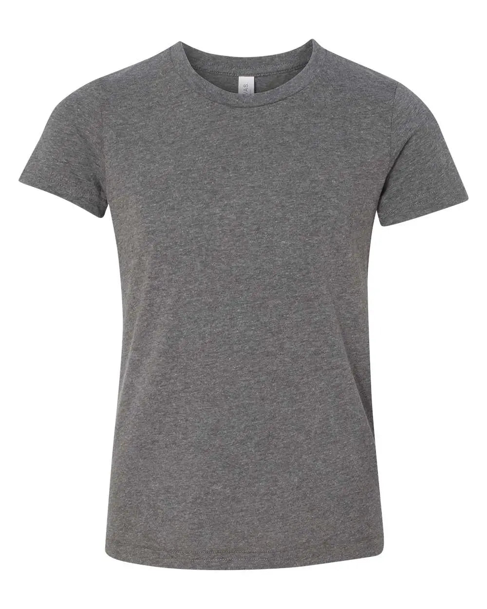 Bella + Canvas 3001ycvc Youth Cvc Jersey Tee - Deep Heather - Dark Gray / s
