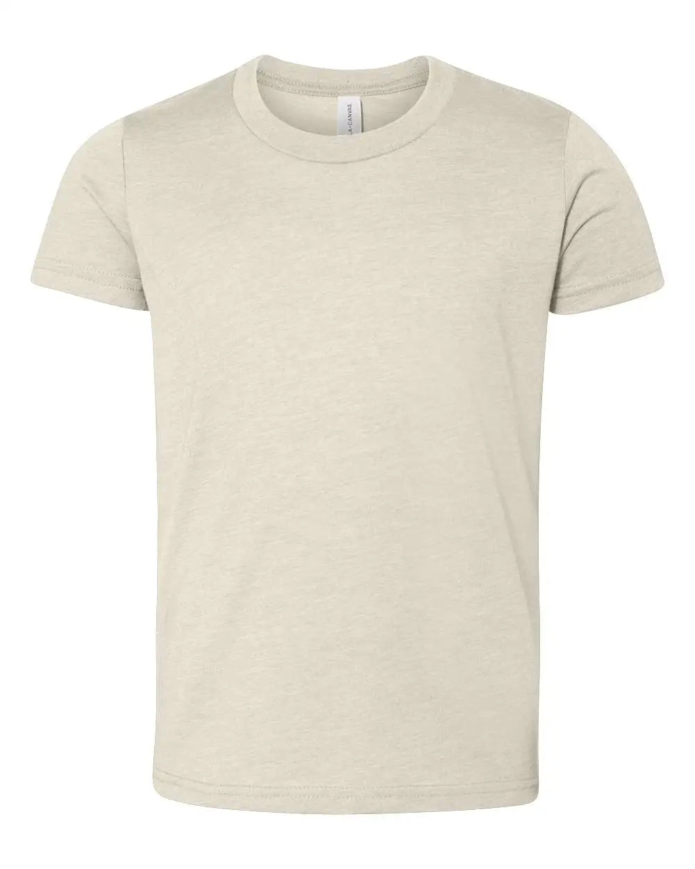 Bella + Canvas 3001ycvc Youth Cvc Jersey Tee - Heather Dust - Ivory / s