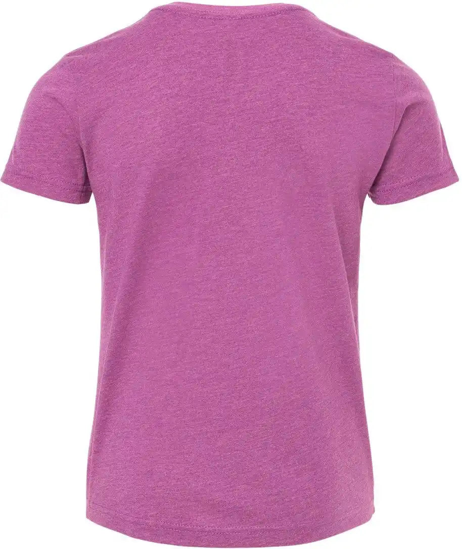 Bella + Canvas 3001ycvc Youth Cvc Jersey Tee - Heather Magenta - s