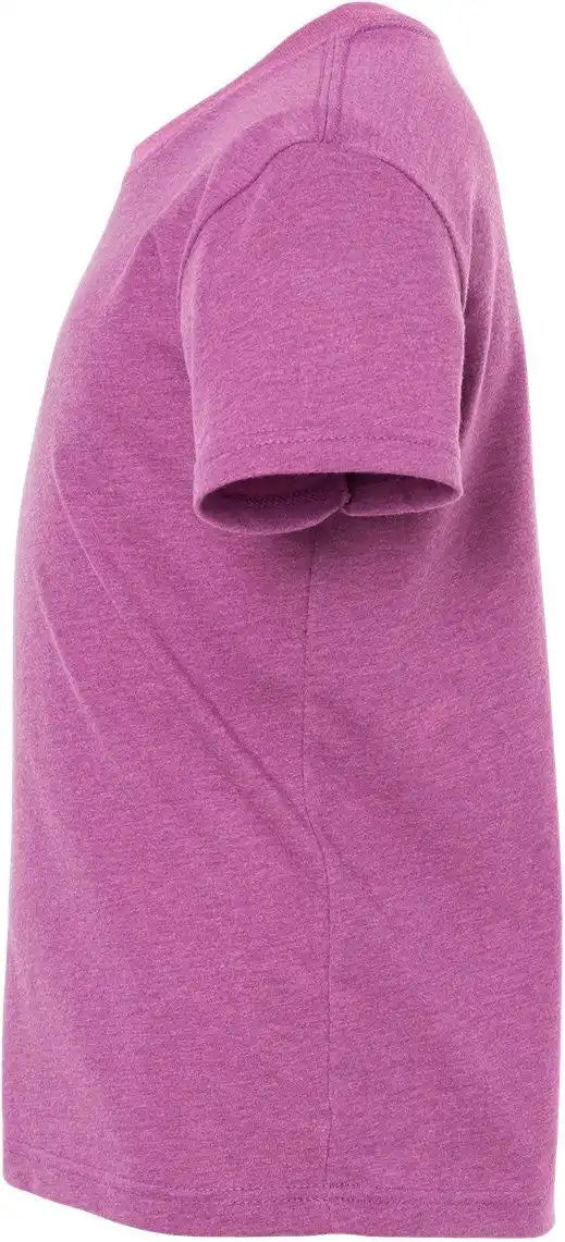 Bella + Canvas 3001ycvc Youth Cvc Jersey Tee - Heather Magenta