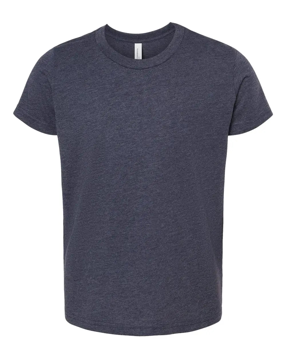 Bella + Canvas 3001ycvc Youth Cvc Jersey Tee - Heather Midnight Navy - s