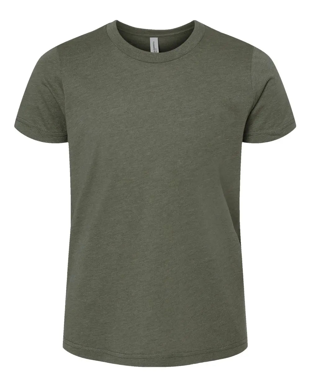 Bella + Canvas 3001ycvc Youth Cvc Jersey Tee - Heather Military Green - Olive / s