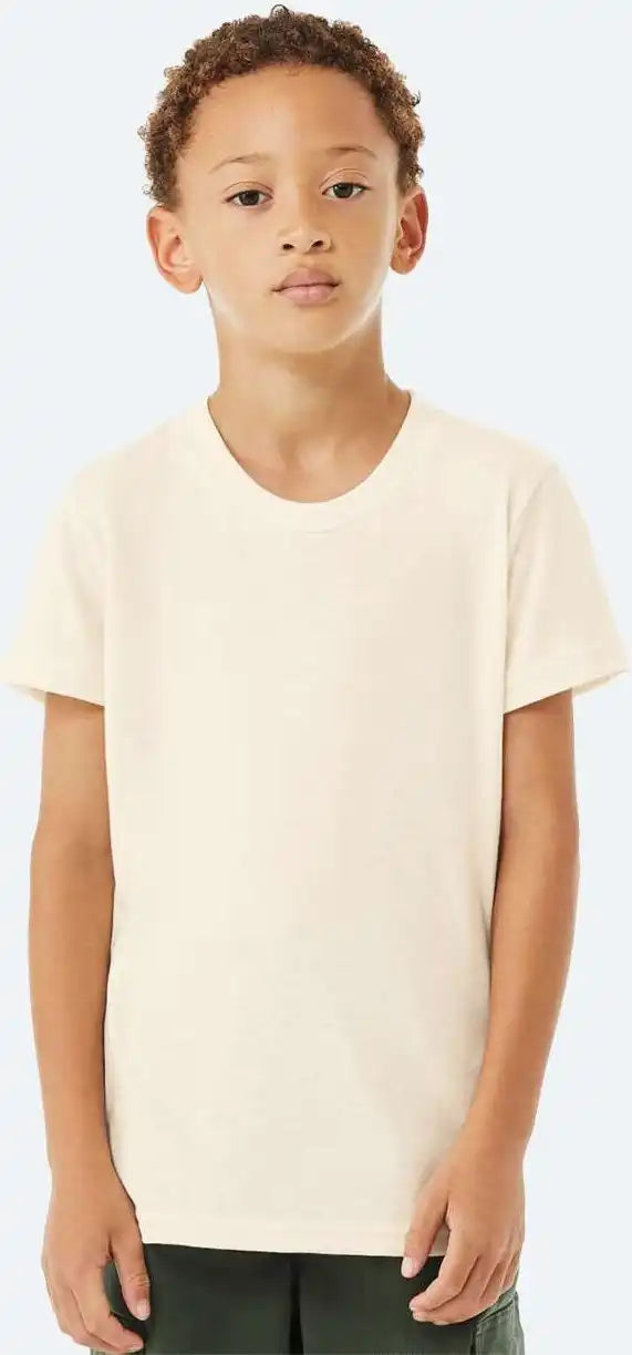 Bella + Canvas 3001ycvc Youth Cvc Jersey Tee Heather Natural