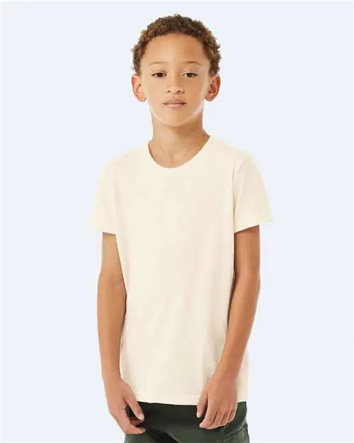 Bella + Canvas 3001ycvc Youth Cvc Jersey Tee - Heather Natural
