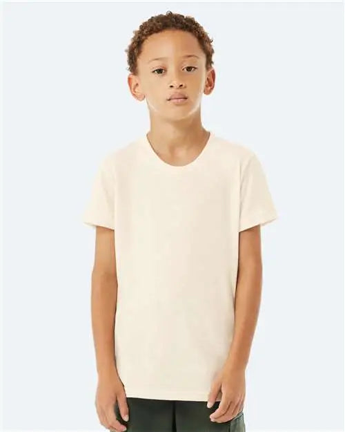 Bella + Canvas 3001ycvc Youth Cvc Jersey Tee - Heather Natural