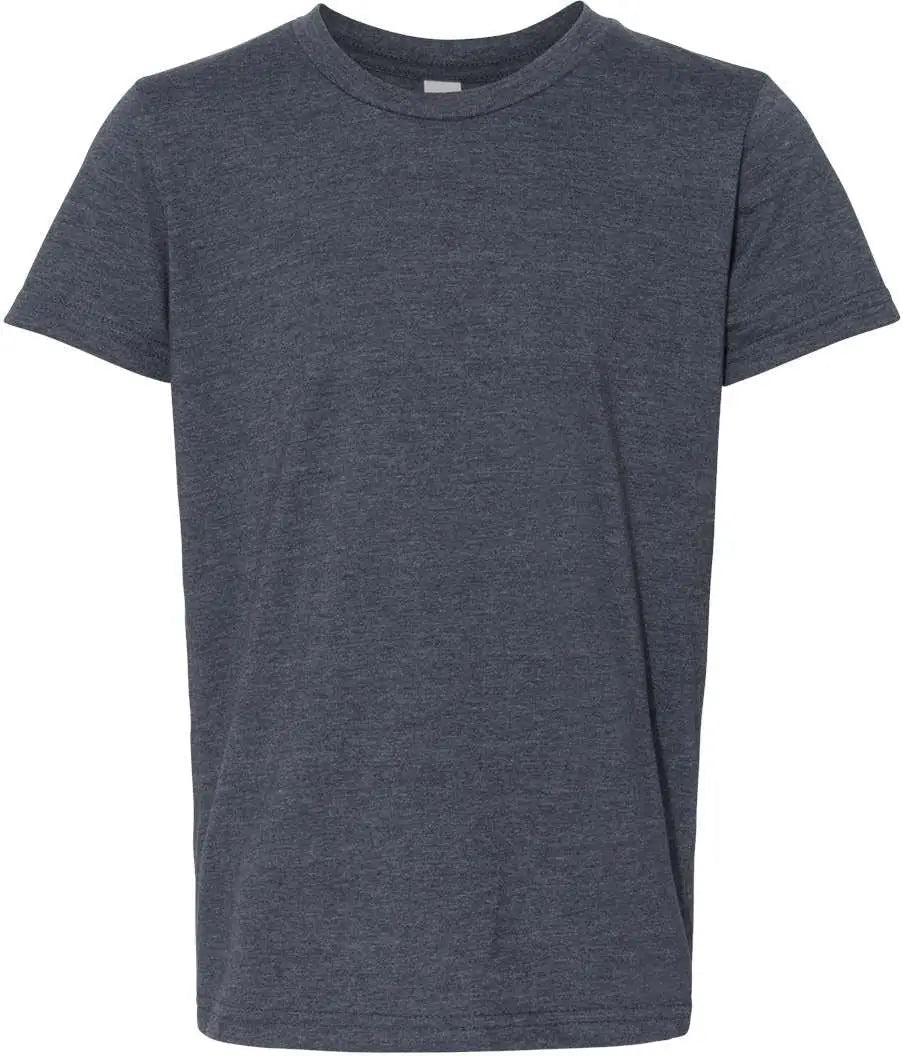 Bella + Canvas 3001ycvc Youth Cvc Jersey Tee - Heather Navy - s