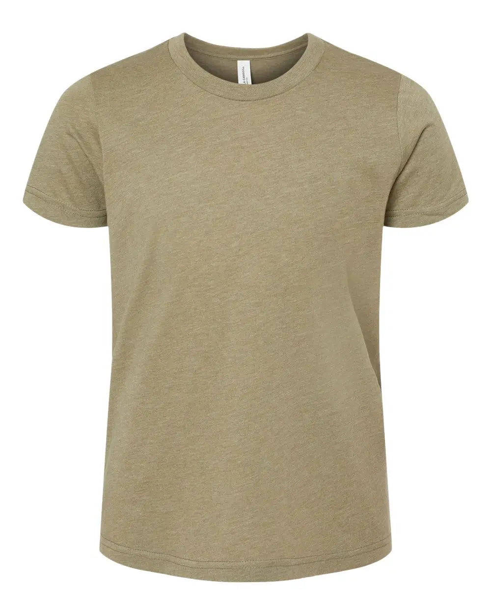 Bella + Canvas 3001ycvc Youth Cvc Jersey Tee - Heather Olive - s