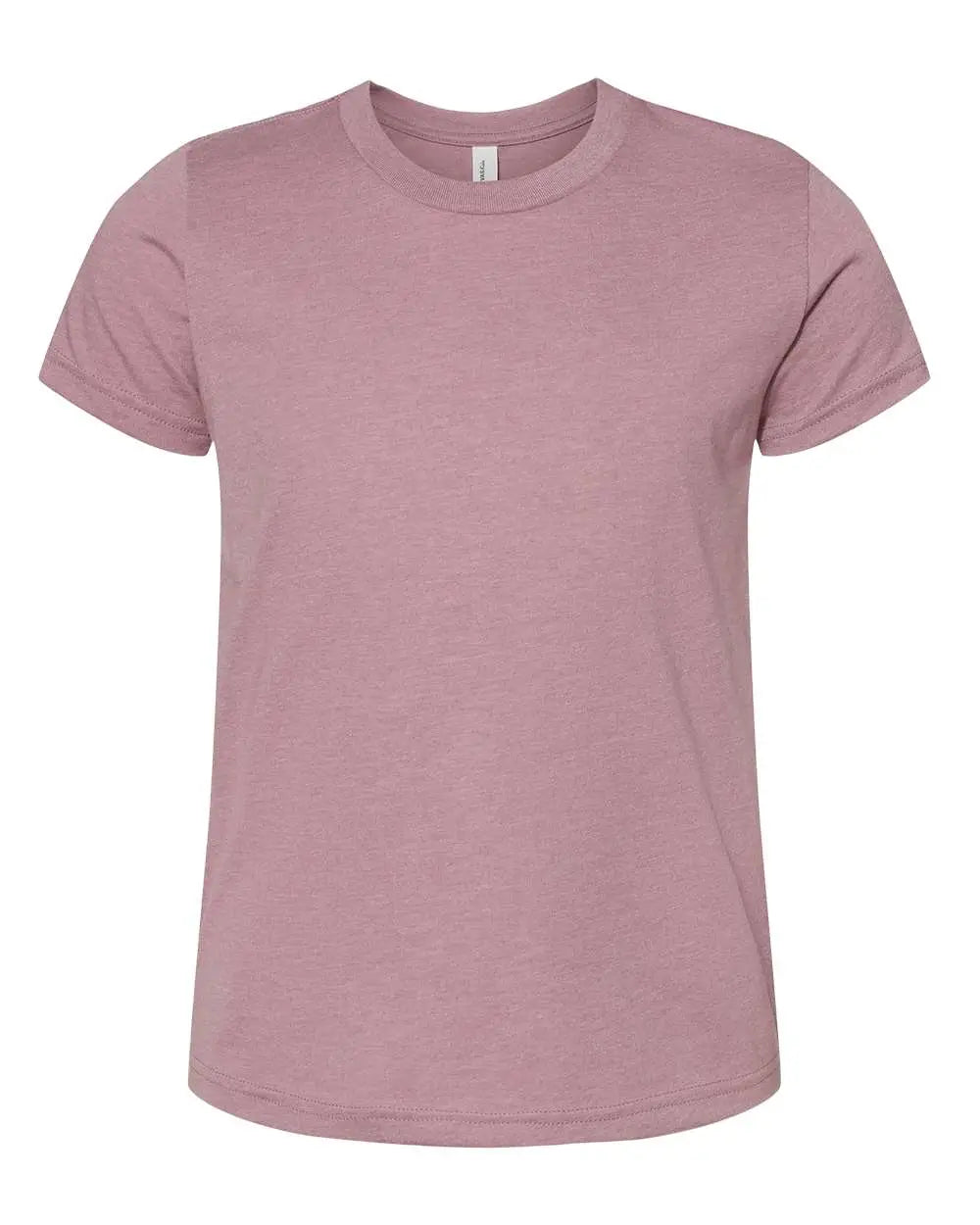 Bella + Canvas 3001ycvc Youth Cvc Jersey Tee - Heather Orchid - Purple / s